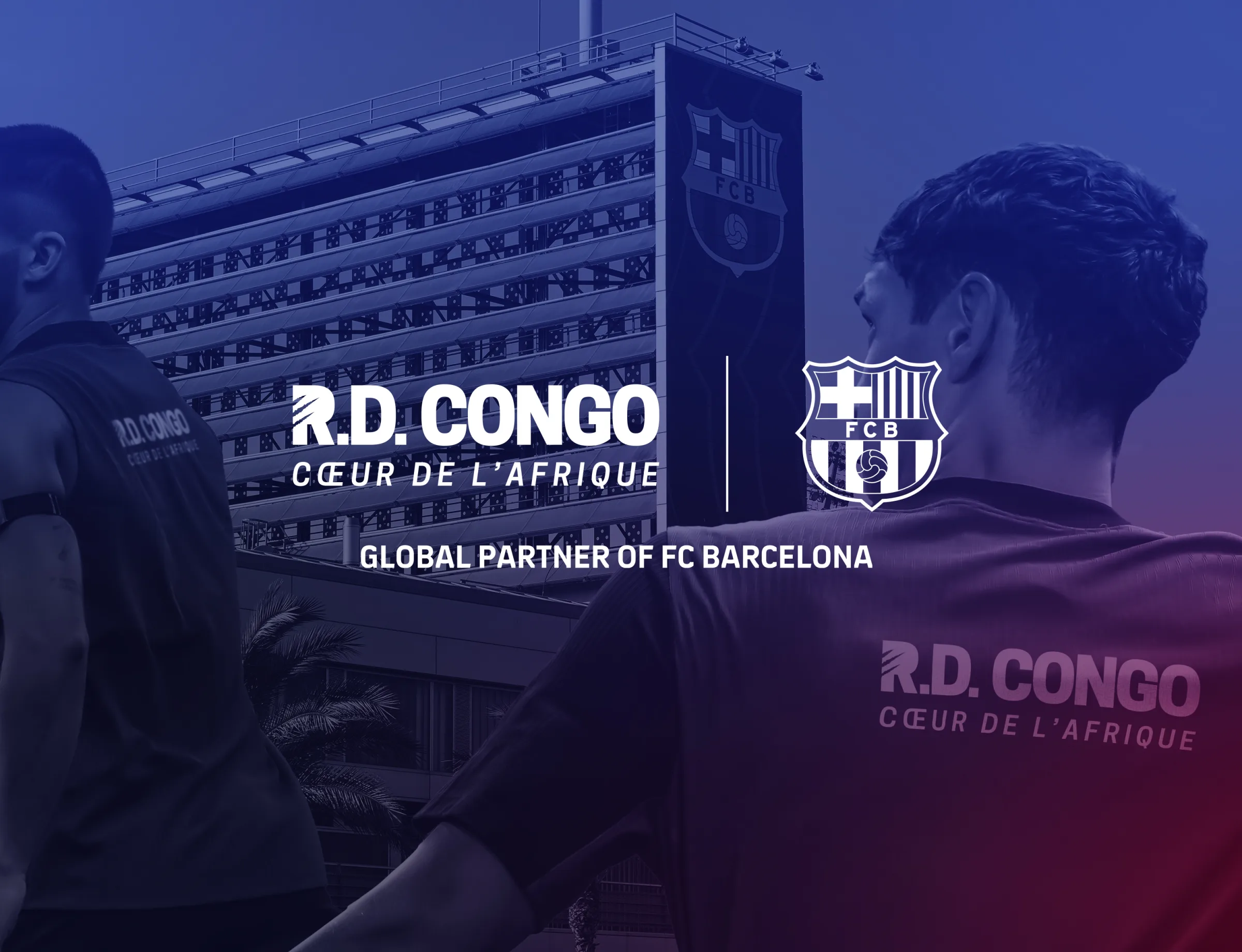 Joueurs de l’AS Monaco portant le maillot floqué R.D. Congo Cœur de l’Afrique